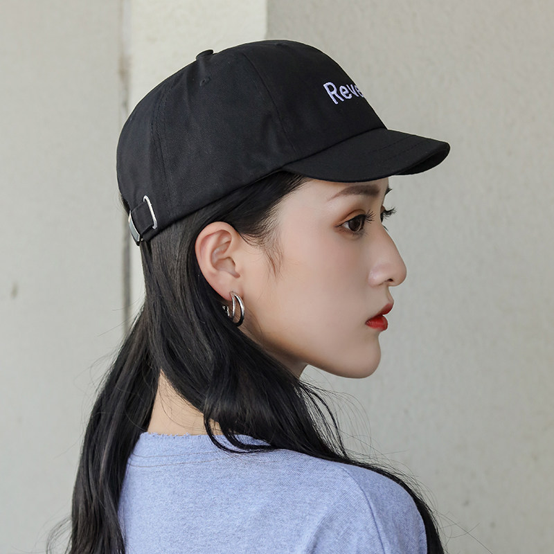 短帽檐鸭舌帽秋天短檐帽子女短舌小帽檐青年男帽秋季小沿遮阳帽
