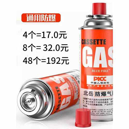 防爆便携式卡式炉气罐喷火枪户外液化燃气瓶瓦斯气体小煤气罐