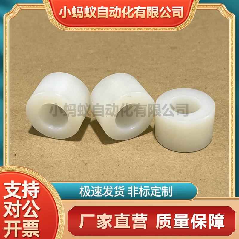 耐磨MC尼龙加工空心圆柱衬套轴套塑料垫片板块POM管PA6棒白色
