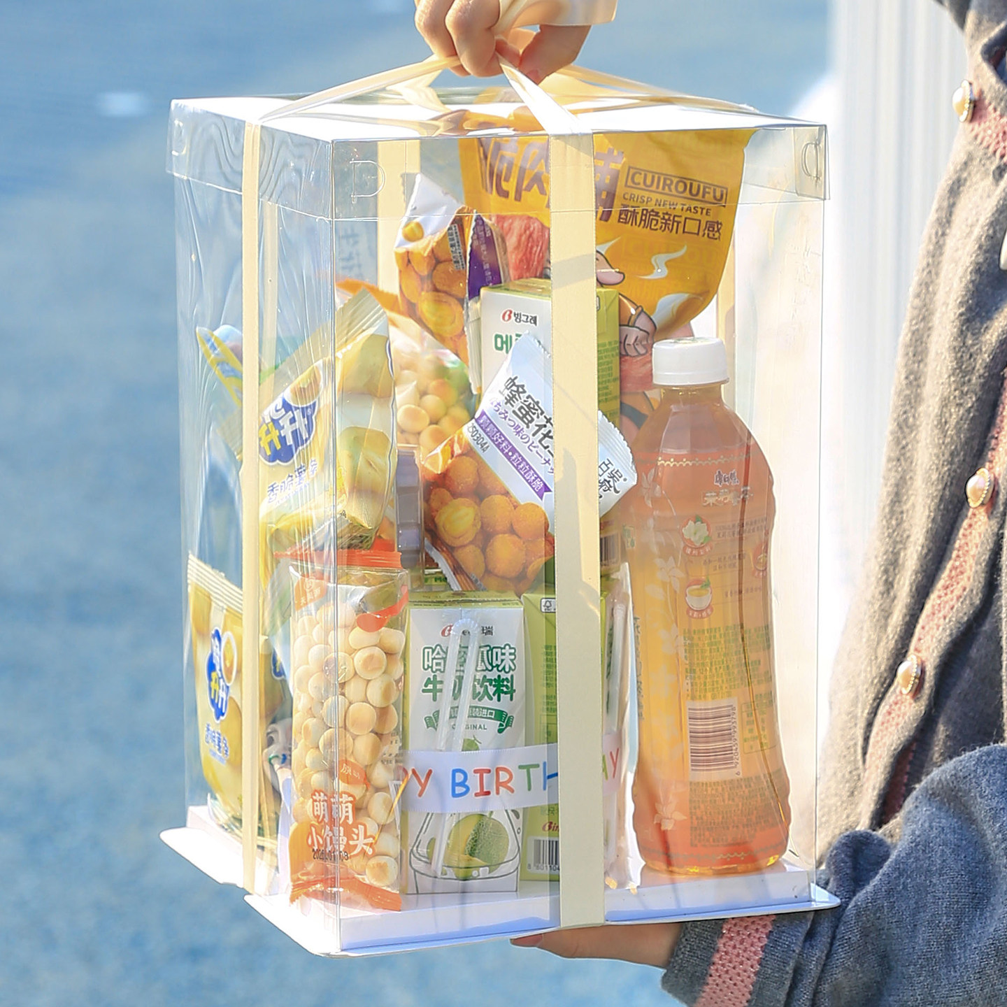 零食榴莲鲜花礼品盒包装盒透明盒