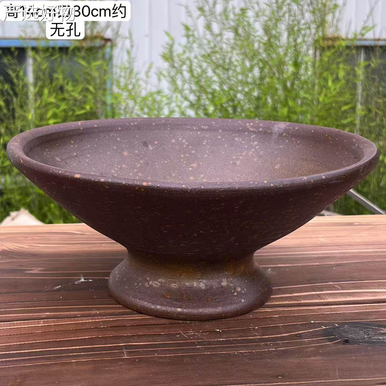 【全国包邮】人藓球花盆瓷中式亚陶光桌面摆件水培米竹菖蒲水铜气