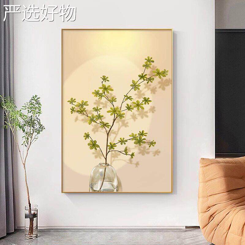 【全国包邮】小清新植装饰画油风客厅奶绿地沙发摆画落画原木风饭