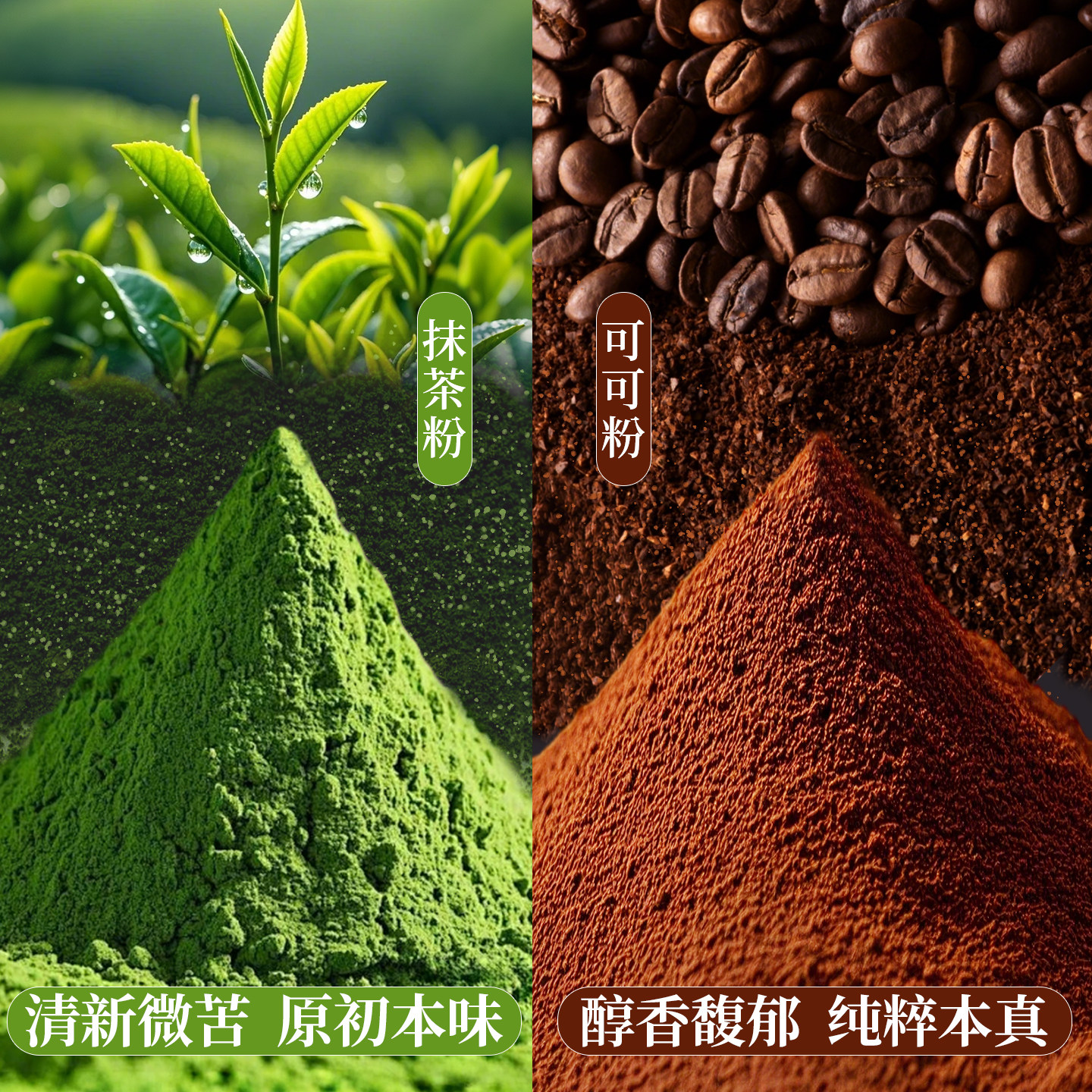 口味全抹茶粉可可粉奶茶咖啡冲饮配料提拉米苏蛋糕巧克力烘焙原料