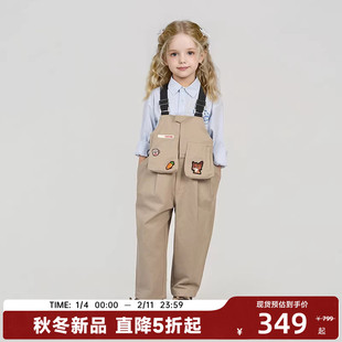 CANOTWAIT 迪士尼疯狂动物城系列儿童章仔背带裤男女款秋冬新款