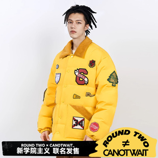 新款 CANOTWAIT 复古羽绒夹克外套25年冬季 TWO联名美式 百搭 ROUND