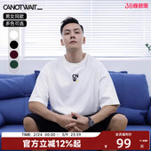 复刻LOGO短袖 CANOTWAIT经典 T恤夏男女基础圆领半袖 陈伟霆同款