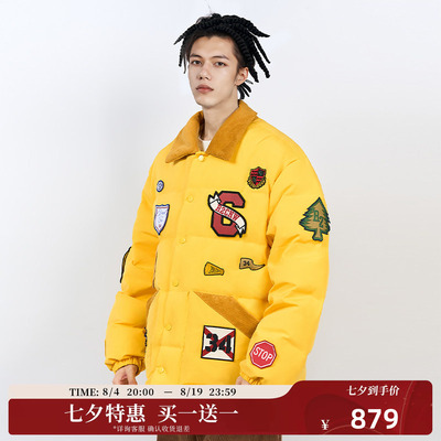 【买1送1】CANOTWAIT ROUND TWO联名美式复古羽绒夹克外套25年冬