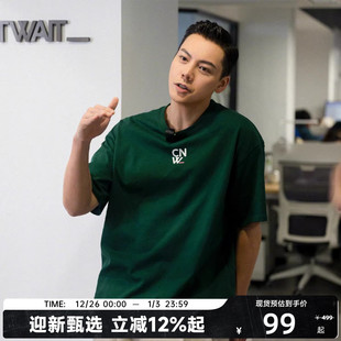 重磅T恤男女夏季 复刻LOGO短袖 CANOTWAIT经典 新款 陈伟霆同款