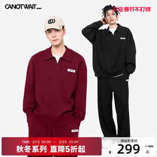 【新年套装】CANOTWAIT athome系列经典LOGO毛衣休闲套装男女冬季
