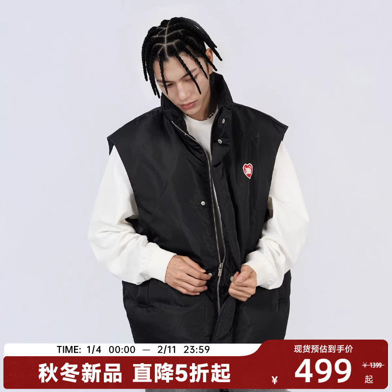 CANOTWAIT陈伟霆羽绒LOVE复刻羽绒立领回弹户外镜面马甲,男装,羽绒马甲,淘宝优惠券,粉丝福利购,淘宝优惠卷