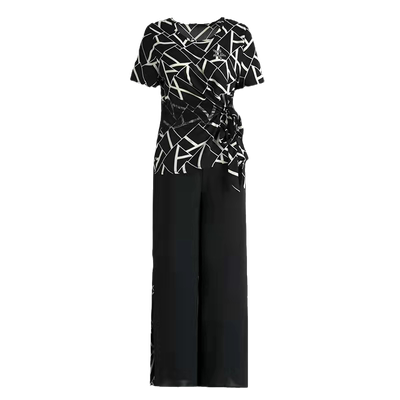 中年新款t恤减龄遮肚两件套夏装