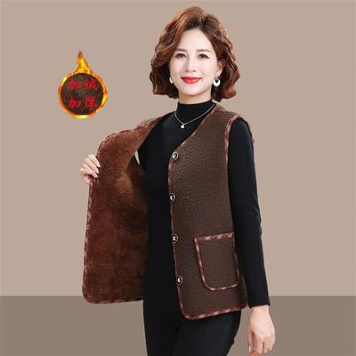 冬装新款加绒加厚羊羔毛马