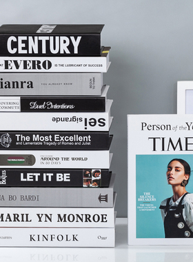 现代北欧风格简约假书摆件客厅卧室家居装饰品仿真书摄影拍照摆设