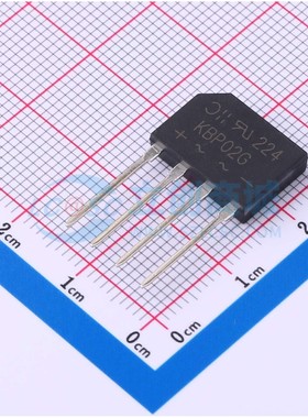 KBP02G SIP-4 整流桥 DIODES(美台)正品全新原装 电子元器件配单