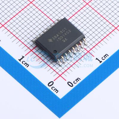 ISO1452DWR SOIC-16-300mil 隔离式RS485/422收发器 TI(德州仪器)