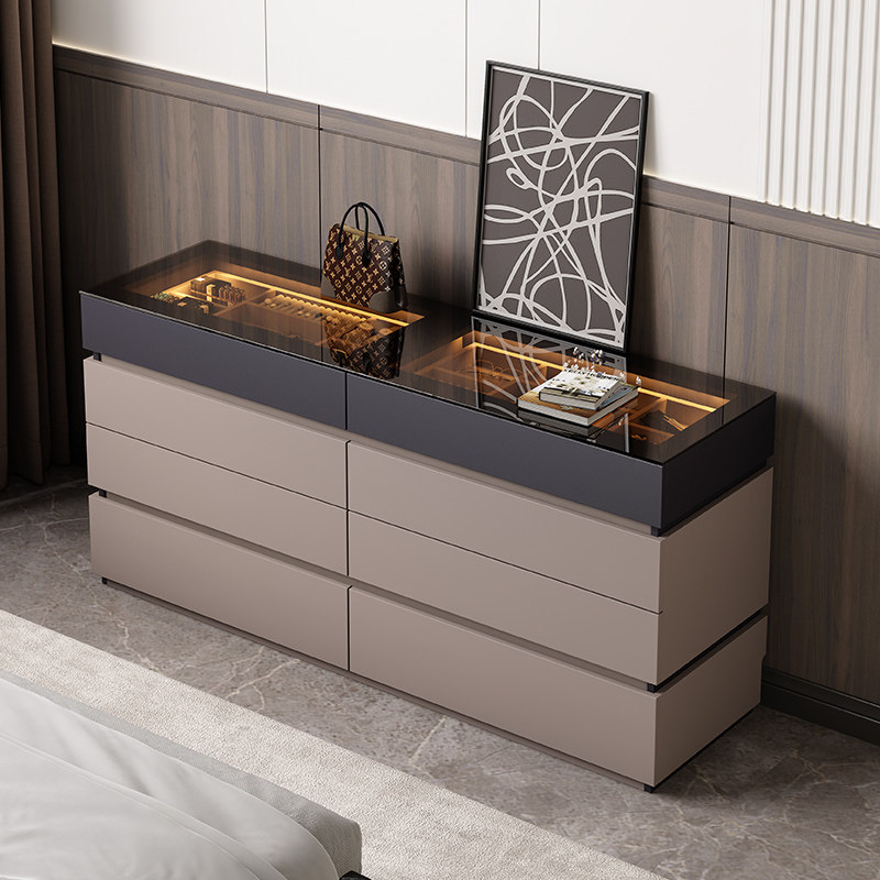 意式极简床尾收纳柜现代简约卧室八斗柜首饰柜子靠墙储物柜置物柜,住宅家具,斗柜,淘宝优惠券,粉丝福利购,淘宝优惠卷