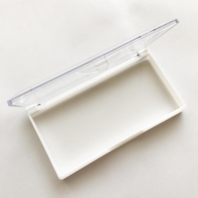 白色塑料假睫毛盒子 日用品单根密排眼睫毛收纳盒 包装盒厂家