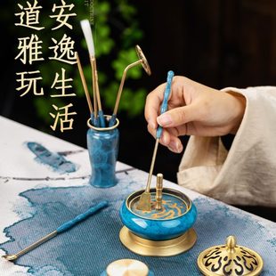 铜香铲香灰铲子打香篆工具香道香薰用品家用隔火空熏篆香 新中式