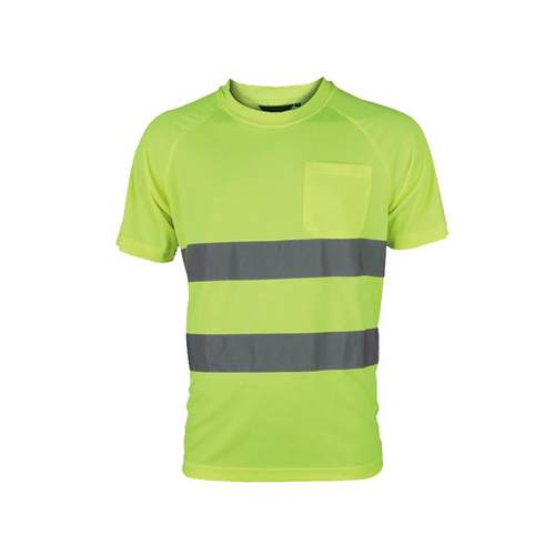 夏季热销爆款高可视反光圆领T恤夏季安全防护服舒适透气警示高亮