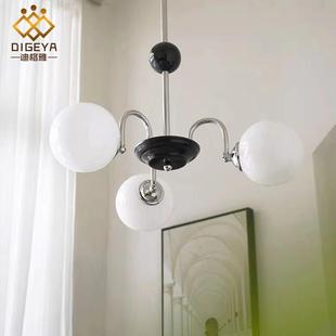 中古法式 玻璃卧室吊灯北欧简约客厅餐厅书房衣帽间设计师艺术灯具