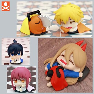 电锯人手办动漫睡眠电锯人5件套摆件电次玛奇玛早川秋帕瓦模型