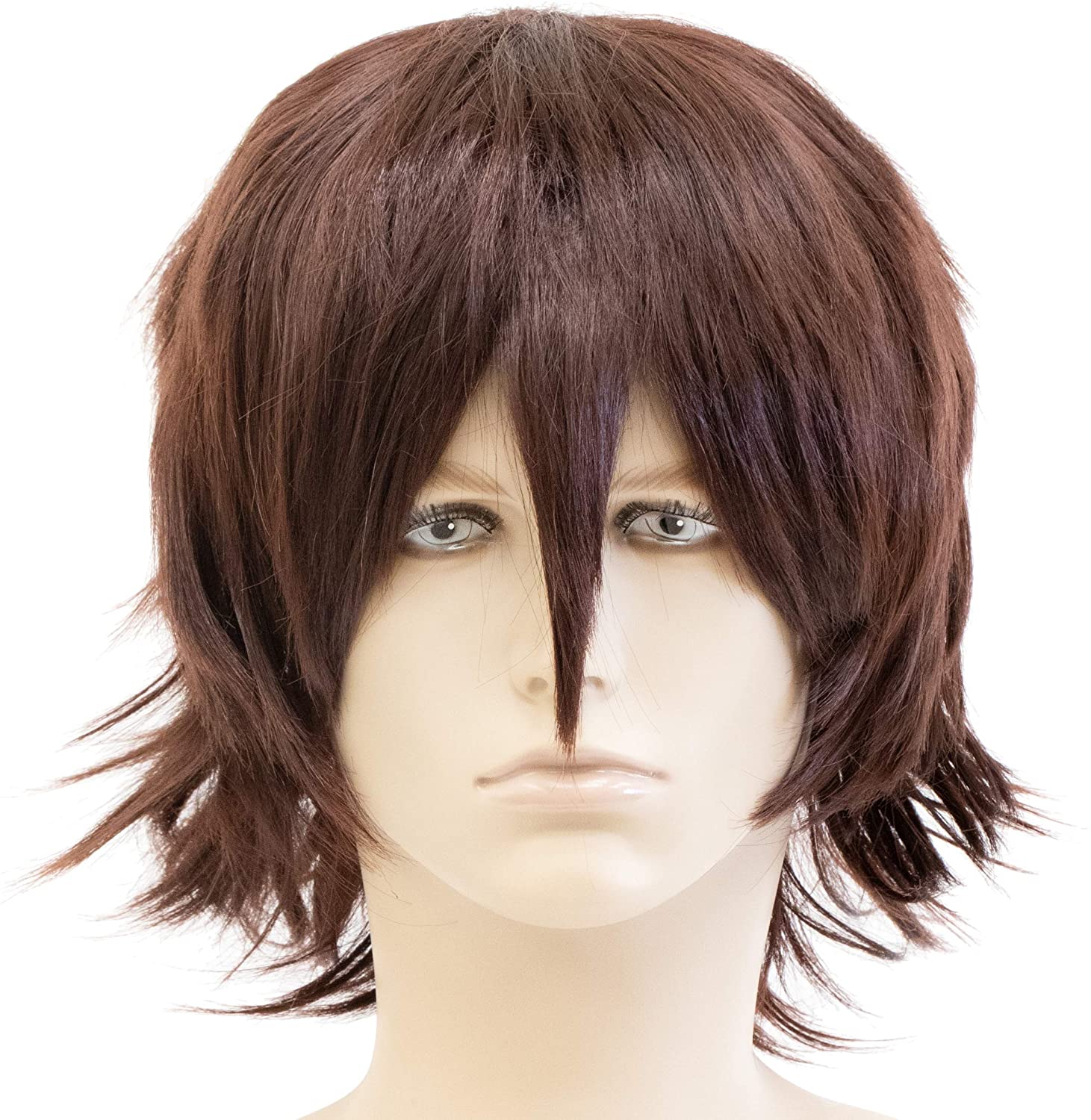 Overseas purchasing onedor 12 inch short straight mens wig color role play dark brown