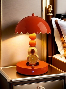 卡皮巴拉台灯卧室床头装饰摆件