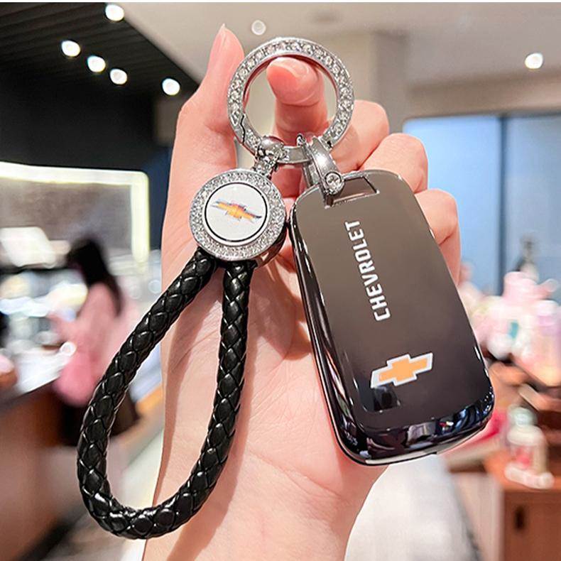 雪佛兰迈锐宝钥匙套车高级遥控装饰男女士挂扣链保护渐变粉包防摔