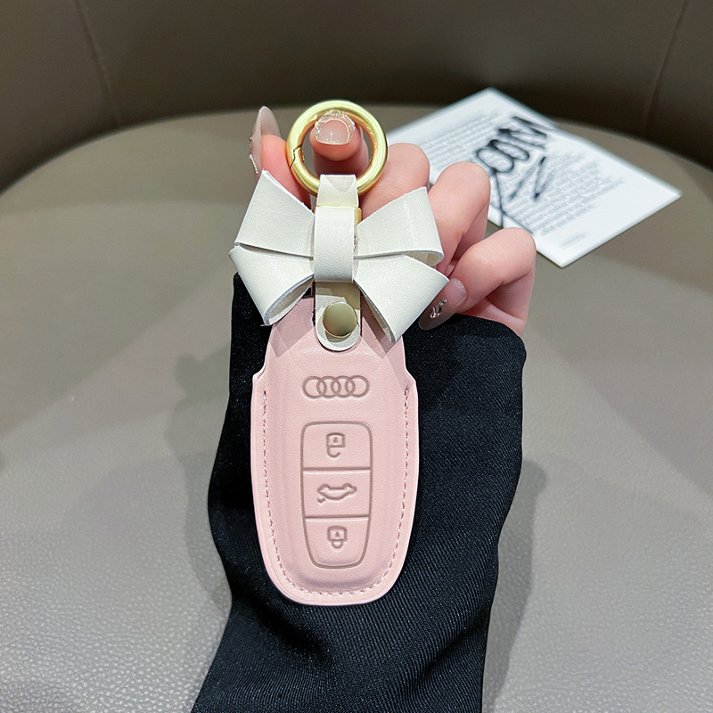 适用奥迪A4L钥匙套Q5L车女A5壳A6L Q2L Q3高端A7 A8新22款Q7扣