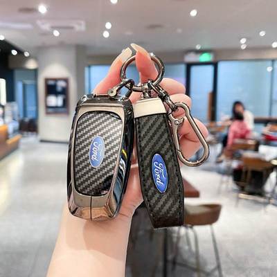 适用福特锐界plus钥匙套蒙迪欧探险者福克斯嘉年华锐际evos壳扣包