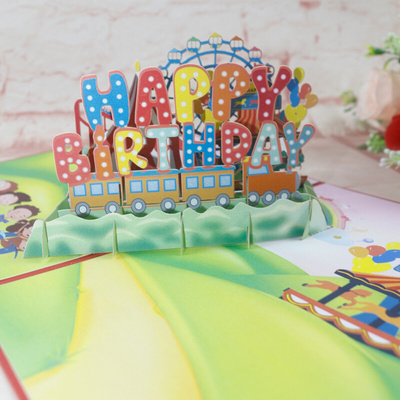 新品Happy birthday cake blessing gift desigNn three-dimensio