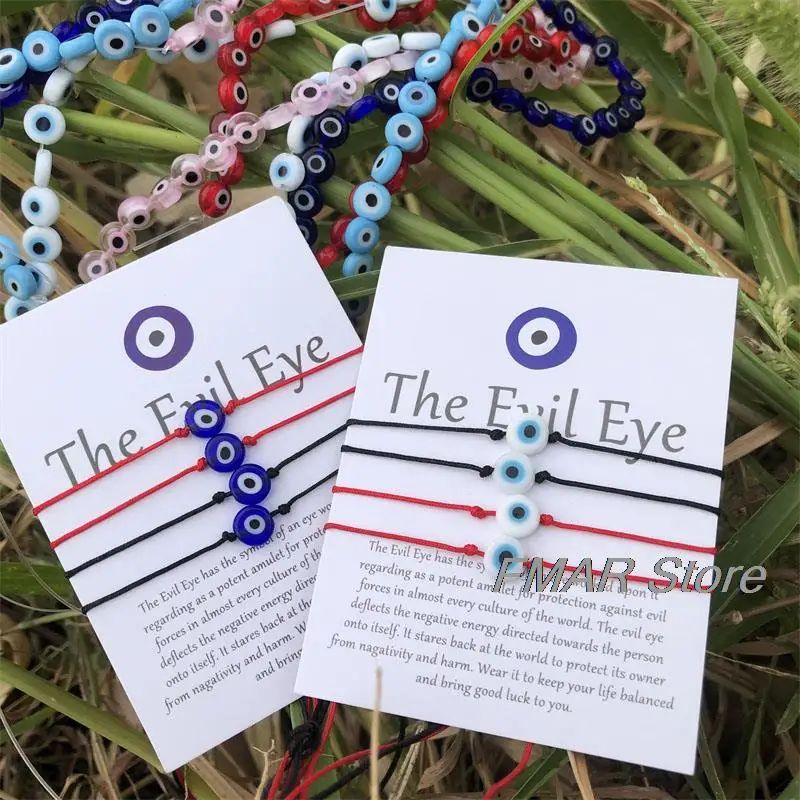 Charm Amulet Evil Nazar Eye Bead Bracelet Lucky Red String