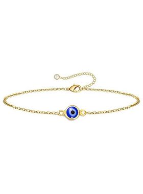 Fashion Round Evil Blue Eye Charm Bracelet for Women