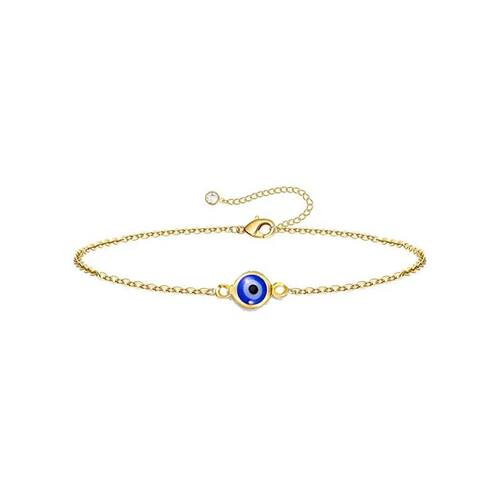 Fashion Round Evil Blue Eye Charm Bracelet for Women