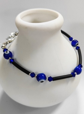 Turkey Blue Eye Bracelet Women Handmade Woven Rope Chain