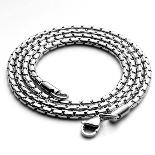 Stainless Steel Chain Metal Pendant Necklace For Men Neck