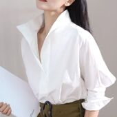 collar 打底衬衫 long base Bat women蝙蝠领长袖 sleeved shirt 女