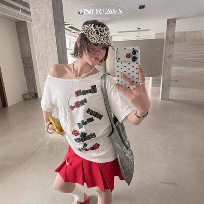 十三行FISHYU夏季新款方块字母