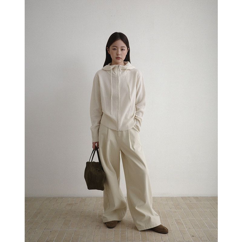 新款阔腿裤女EVERTRUE2025冬季