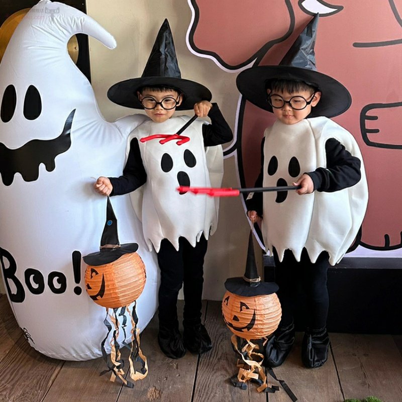 万圣节儿童服装服饰cosplay南瓜幽灵服男童女孩衣服装扮装饰演出