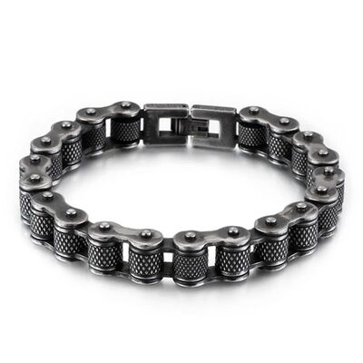 Mens Retro Bracelets Bangles，Motorcycle Biker Bicycle