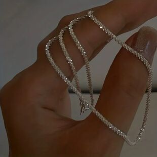 Hot new 40-75cm Sterling Silver Necklace 16-30 Inch