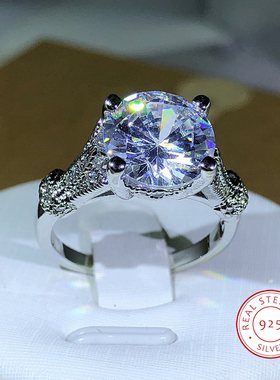 925 Sterling Silver Fashion Hot Sale Four Prong White