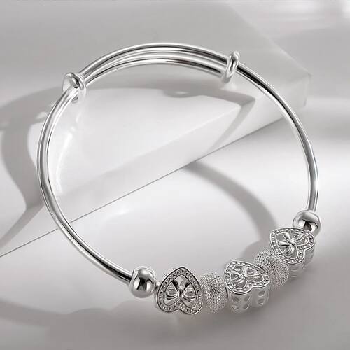 Wholesale Sterling Silver Bangles Bracelet Charms Cuff For