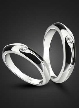 Fashion woman pure silver ring Simple 100% Solid 925 silver
