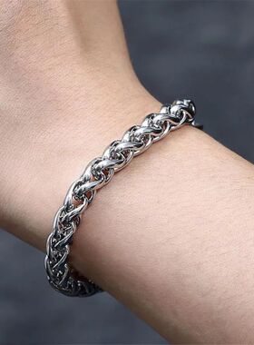 Width 4/5/6MM stainless steel keel chain bracelet fashion me