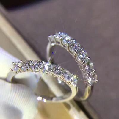 Eternity Lab Diamond Ring 925 sterling silver Jewelry