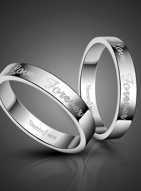 Fashion 925 Sterling Silver Forever Love Engagement Ring