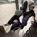 奥特莱斯加厚大LOGO贴布韩版 百搭休闲上衣加绒 连帽卫衣女宽松长袖