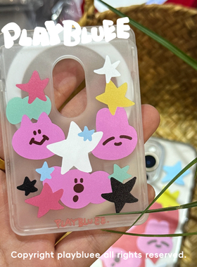 PlayBluee 原创小可爱星星磨砂磁吸卡套卡包门禁证件校园卡拍立得